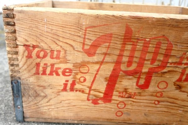 画像2: dp-250701-09 7 Up / 1960's-1970's Wood Box