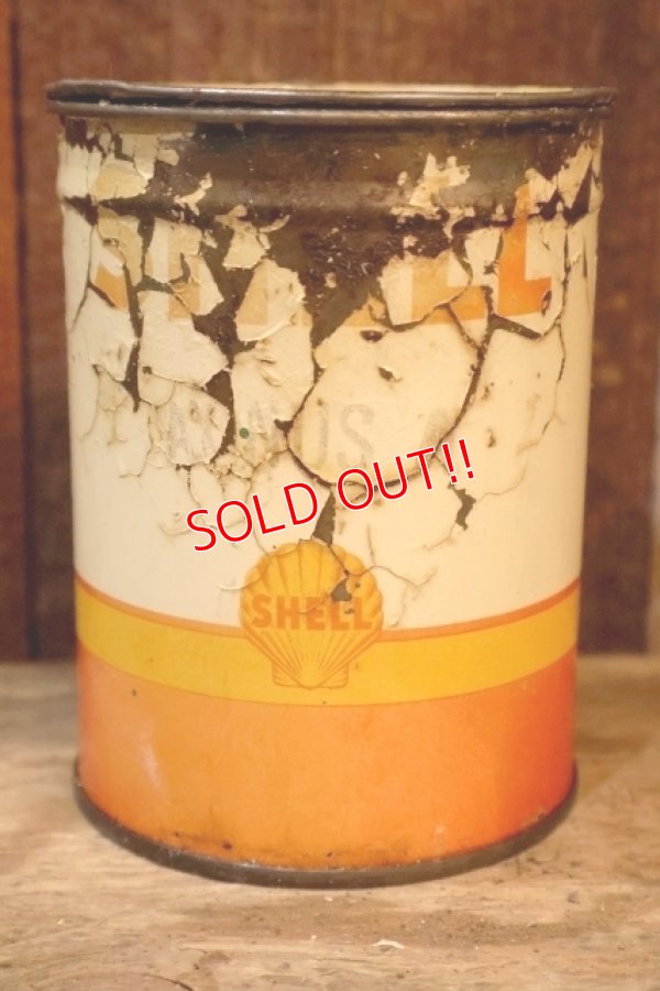 画像1: dp-250618-28 SHELL 1950's LUBRICANT CAN