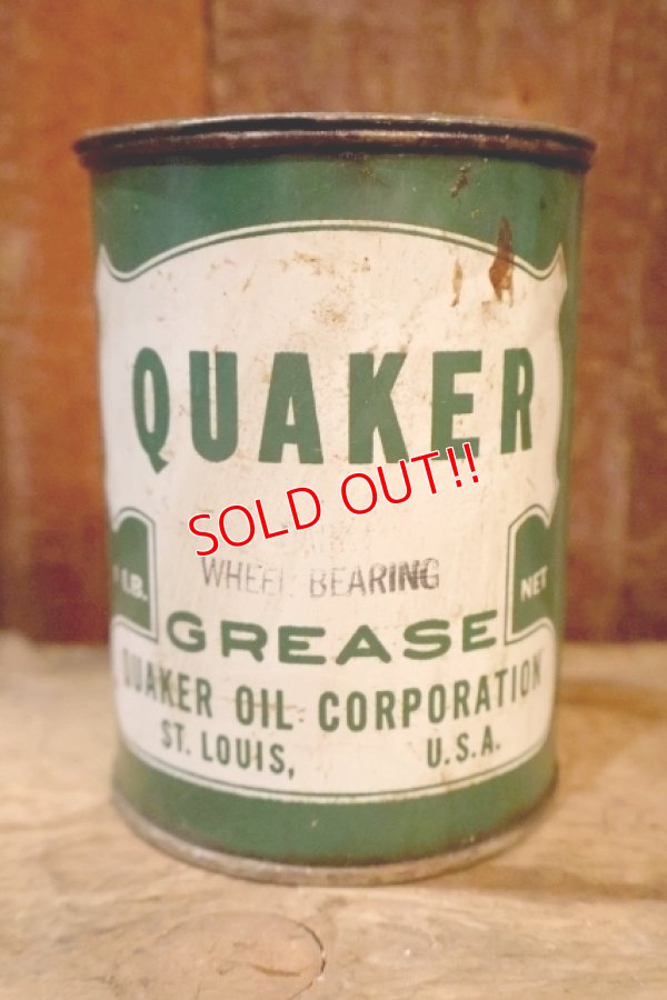 画像1: dp-250618-28 QUAKER OIL COMPANY WHEEL BEARING GREASE CAN