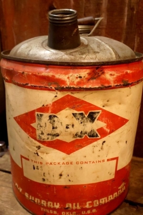 画像3: dp-250618-49 D-X SUNRAY OIL COMPANY / 1960's 5 U.S. GALLONS CAN