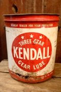 dp-250618-79 KENDALL 1970's 5 U.S. GALLONS GEAR LUBE CAN