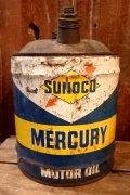 dp-250618-62 SUNOCO MERCURY 1960's 5 U.S. GALLONS MOTOR OIL CAN