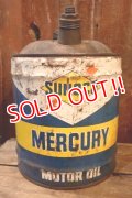 dp-250618-62 SUNOCO MERCURY 1960's 5 U.S. GALLONS MOTOR OIL CAN