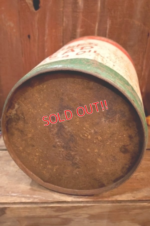 画像10: dp-250618-72 WOLF'S HEAD 1970's 5 U.S. GALLONS MOTOR OIL CAN