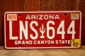 dp-250722-06 License Plate ARIZONA "LNS 644"