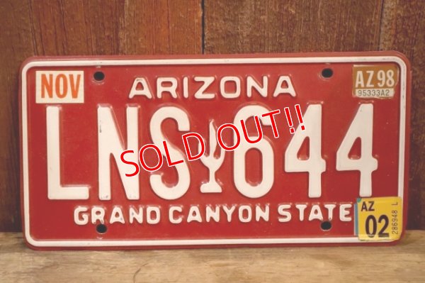 画像1: dp-250722-06 License Plate ARIZONA "LNS 644"