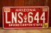 画像1: dp-250722-06 License Plate ARIZONA "LNS 644" (1)