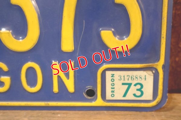 画像3: dp-250722-07 License Plate OREGON "AER 373"
