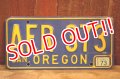 dp-250722-07 License Plate OREGON "AER 373"