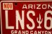 画像2: dp-250722-06 License Plate ARIZONA "LNS 644" (2)