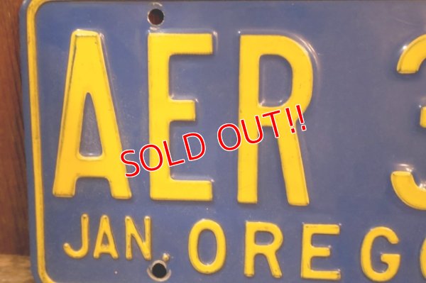 画像2: dp-250722-07 License Plate OREGON "AER 373"