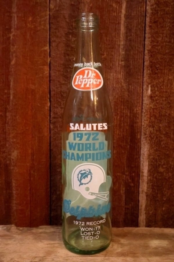 画像1: ck-043 Miami Dolphins / WORLD CHAMPION 1972 Dr Pepper Bottle