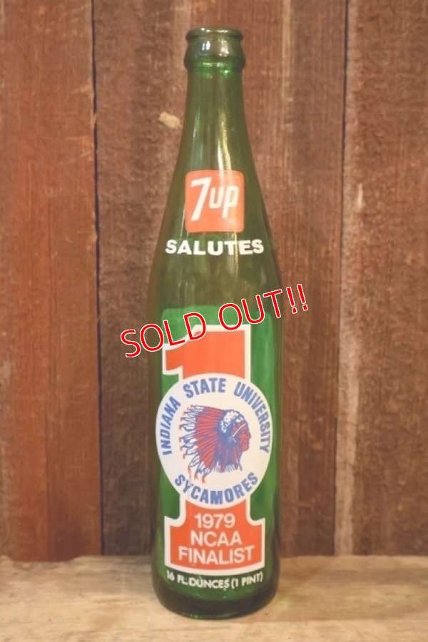 画像1: dp-240814-05 7 Up / INDIANA STATE UNIVERSITY SYCAMORES 1979 NCAA FINALIST BOTTLE