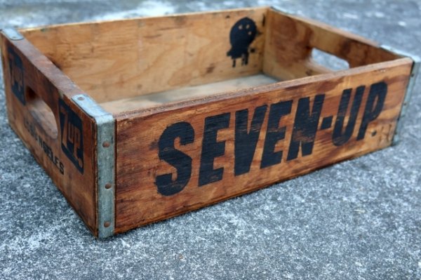 画像4: dp-250722-04 SEVEN UP 7 Up 1970's WOOD BOX