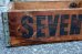 画像2: dp-250722-04 SEVEN UP 7 Up 1970's WOOD BOX (2)