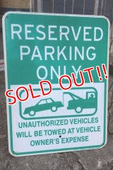 dp-250701-17 RESERVED PARKING ONLY Enamel Road Sign