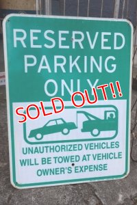 dp-250701-17 RESERVED PARKING ONLY Enamel Road Sign