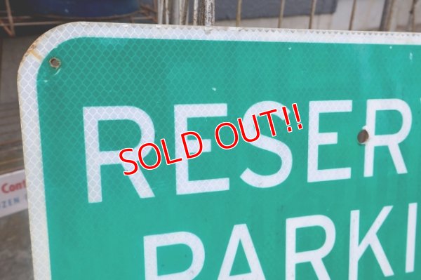 画像2: dp-250701-17 RESERVED PARKING ONLY Enamel Road Sign