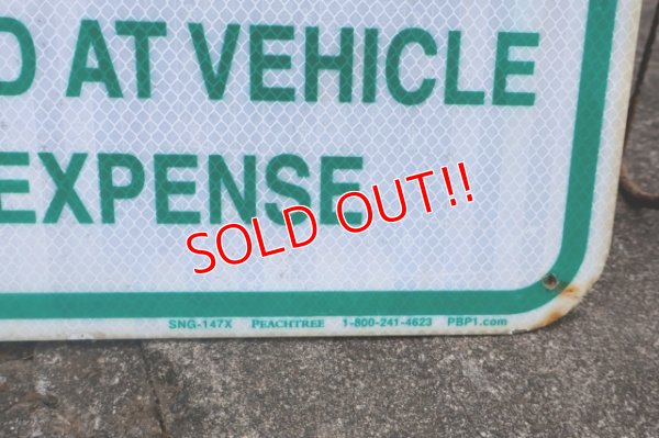 画像7: dp-250701-17 RESERVED PARKING ONLY Enamel Road Sign