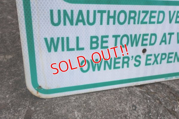 画像6: dp-250701-17 RESERVED PARKING ONLY Enamel Road Sign