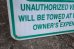 画像6: dp-250701-17 RESERVED PARKING ONLY Enamel Road Sign
