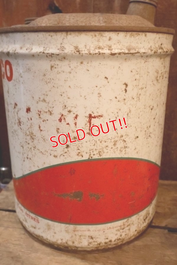 画像7: dp-250618-71 TEXACO 1960's 5 U.S. GALLONS OIL CAN