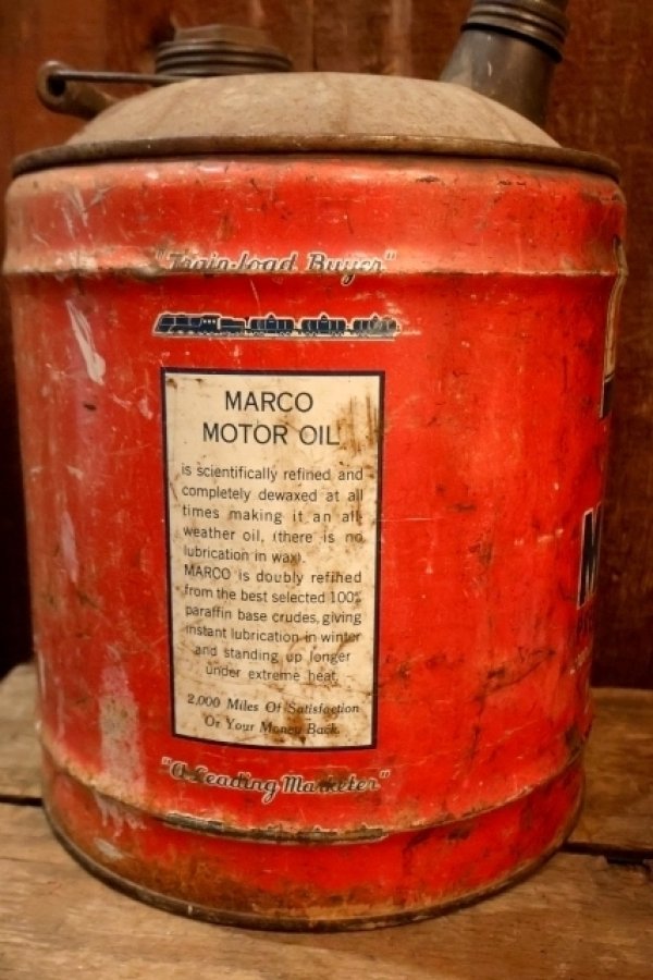 画像5: dp-250618-61 MARTIN MARCO 1960's 5 U.S. GALLONS PREMIUM MOTOR OIL CAN