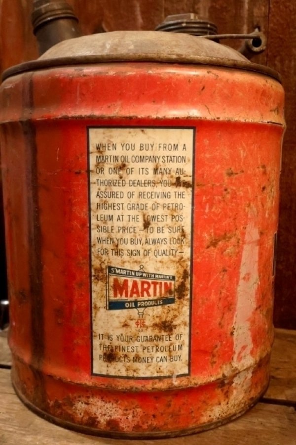 画像4: dp-250618-61 MARTIN MARCO 1960's 5 U.S. GALLONS PREMIUM MOTOR OIL CAN