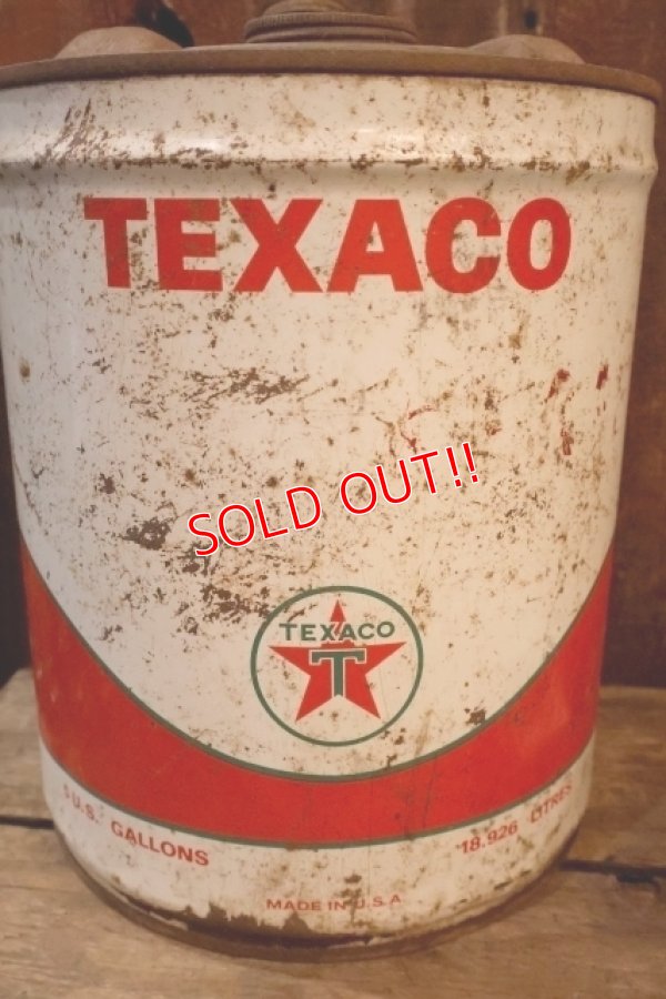 画像4: dp-250618-71 TEXACO 1960's 5 U.S. GALLONS OIL CAN