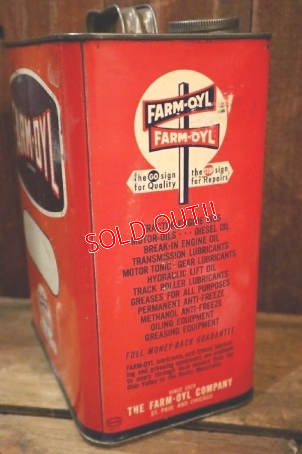 画像6: dp-250618-28 THE FARM-OYL COMPANY 2 U.S.GALLONS MOTOR OIL CAN