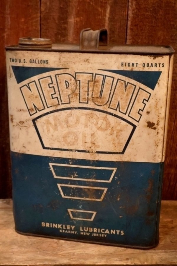 画像1: dp-250618-28 NEPUTUNE 2 U.S.GALLONS MOTOR OIL CAN