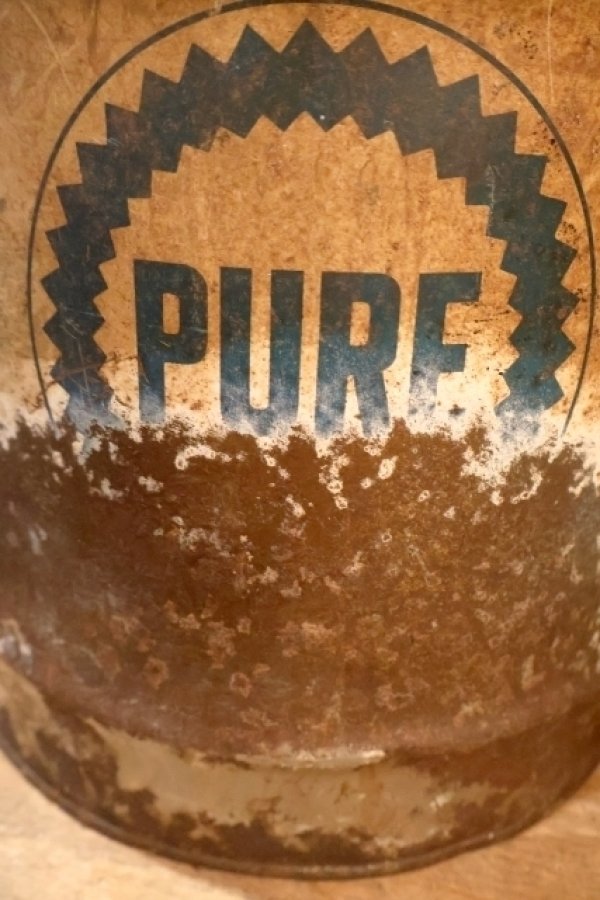 画像4: dp-250618-50 THE PURE OIL COMPANY 1960's 5 U.S. GALLONS MOTOR OIL CAN