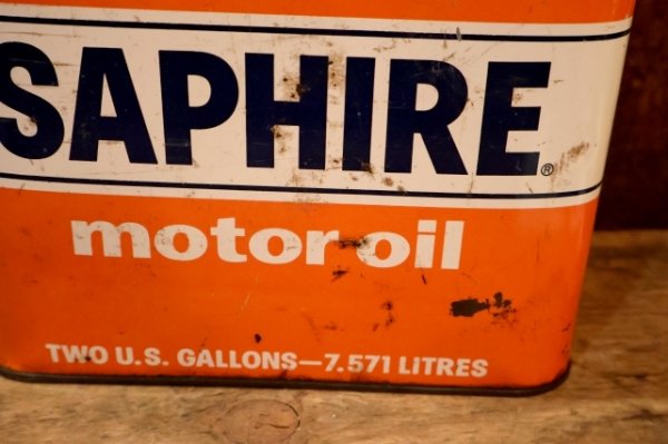 画像4: dp-250618-28 GULF OIL CORPORATION 2 U.S.GALLONS SAPHIRE MOTOR OIL CAN