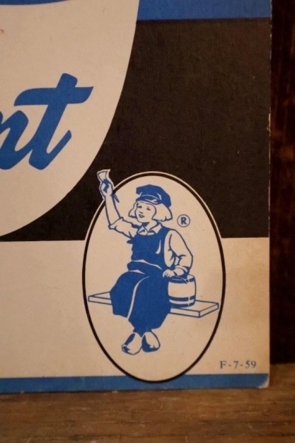 画像2: dp-250802-33 Dutch Boy Paint 1950's "WET" Paper Sign (A)
