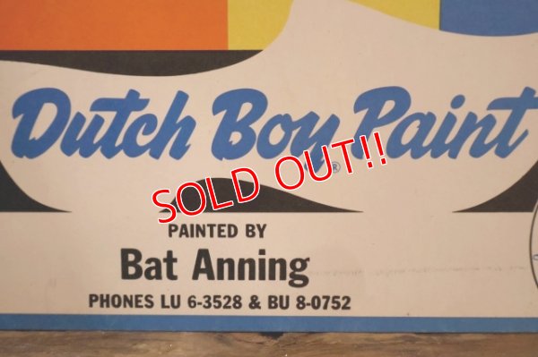画像3: dp-250802-37 Dutch Boy Paint 1950's "WET" Paper Sign