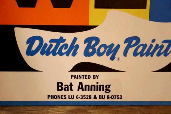画像3: dp-250802-36 Dutch Boy Paint 1950's "WET" Paper Sign (D)