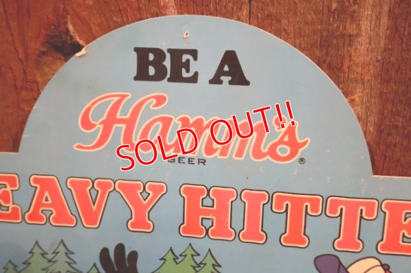 画像3: ct-250802-23 Hamm' Beer 1980's "HEAVY HITTER" Advertising Cardboard Sign