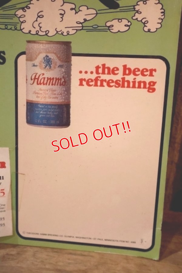 画像4: ct-250802-23 Hamm' Beer 1980's "HEAVY HITTER" Advertising Cardboard Sign