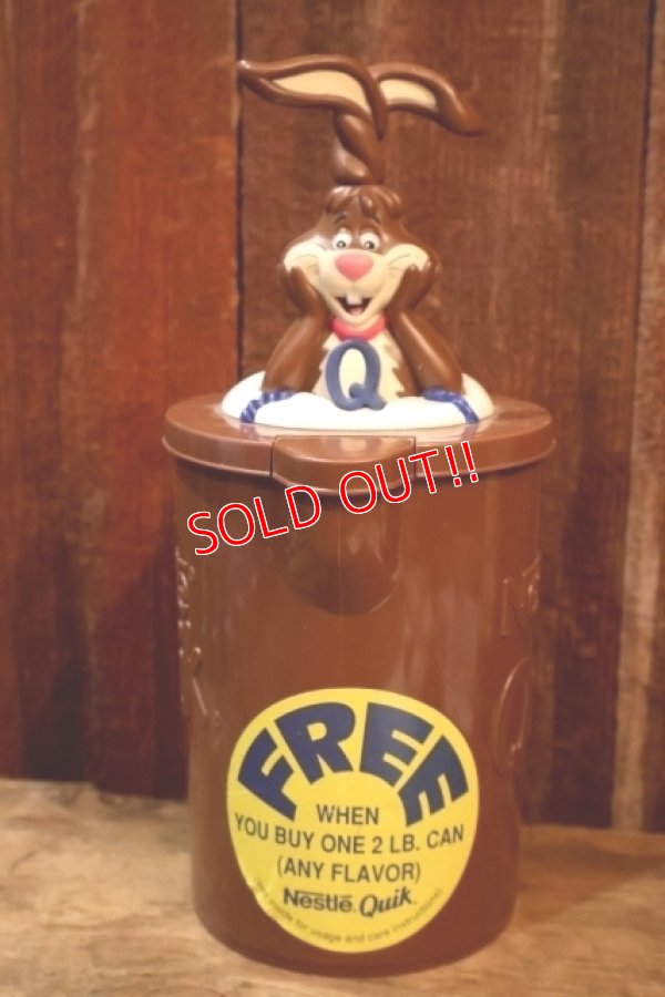 画像1: ct-250803-01 Nestlé Quik Bunny 1980's Plastic Shaker