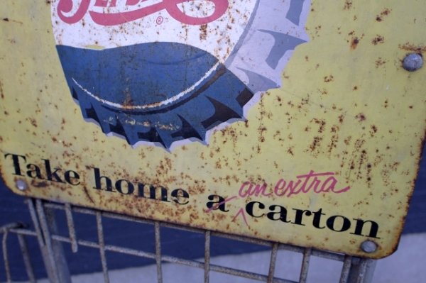 画像3: dp-250618-33 【※店頭ピックのみ】PEPSI-COLA 1950's Crate Carrier Dolly Cart