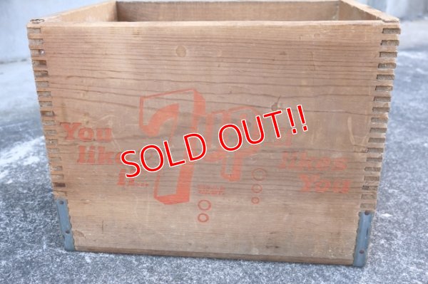 画像4: dp-250807-02 7 Up / 1960's-1970's Wood Crate Box
