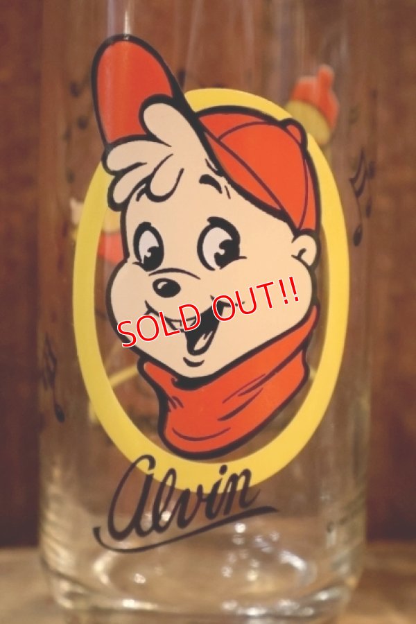 画像2: gs-250803-02 Alvin and the Chipmunks / Alvin 1980's Glass