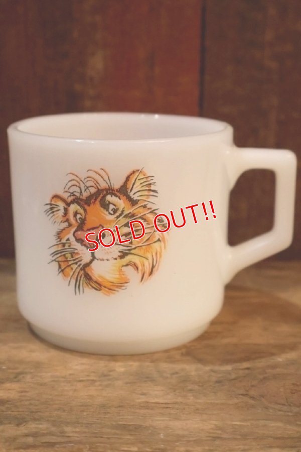 画像1: kt-250803-03 Esso Tiger / Fire-King 1950's-1960's Short Mug