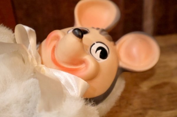 画像6: ct-250801-19 Knickerbocker 1950's ANIMALS of DISTINCTION Rubber Face Mouse Doll