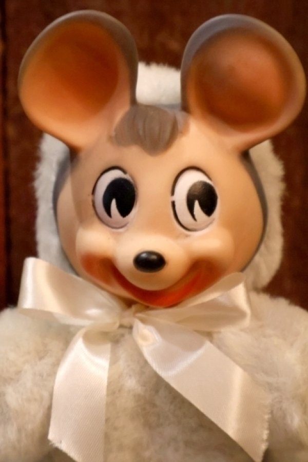 画像2: ct-250801-19 Knickerbocker 1950's ANIMALS of DISTINCTION Rubber Face Mouse Doll