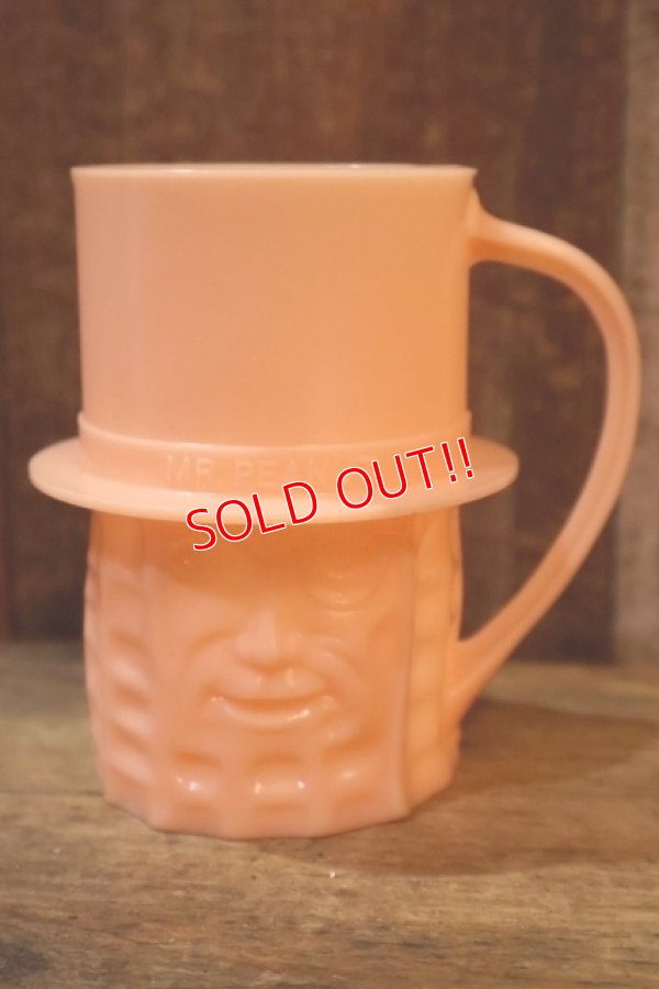 画像1: ct-240301-17 PLANTERS / MR.PEANUT 1950's Plastic Mug (Pink)