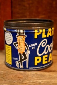 ct-250803-07 PLANTERS / MR.PEANUT 1950's Cocktail SALTED PEANUT Tin Can