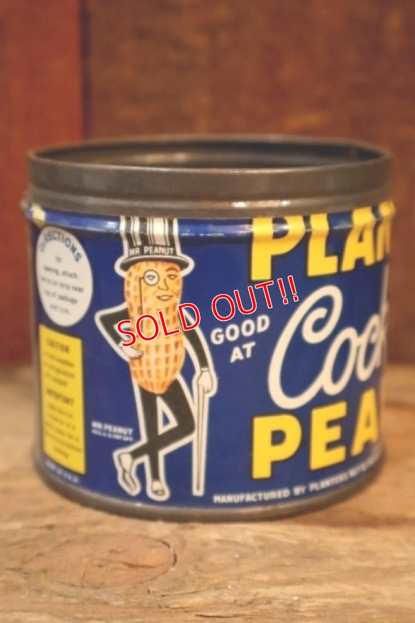 画像1: ct-250803-07 PLANTERS / MR.PEANUT 1950's Cocktail SALTED PEANUT Tin Can
