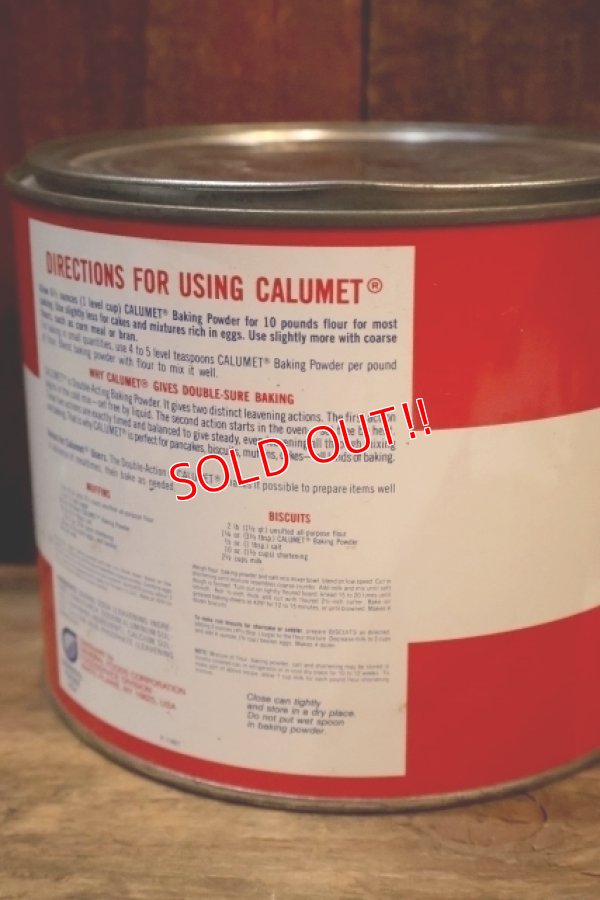 画像4: dp-250807-03 CALUMET BAKING POWDER 1980's 5LB. CAN