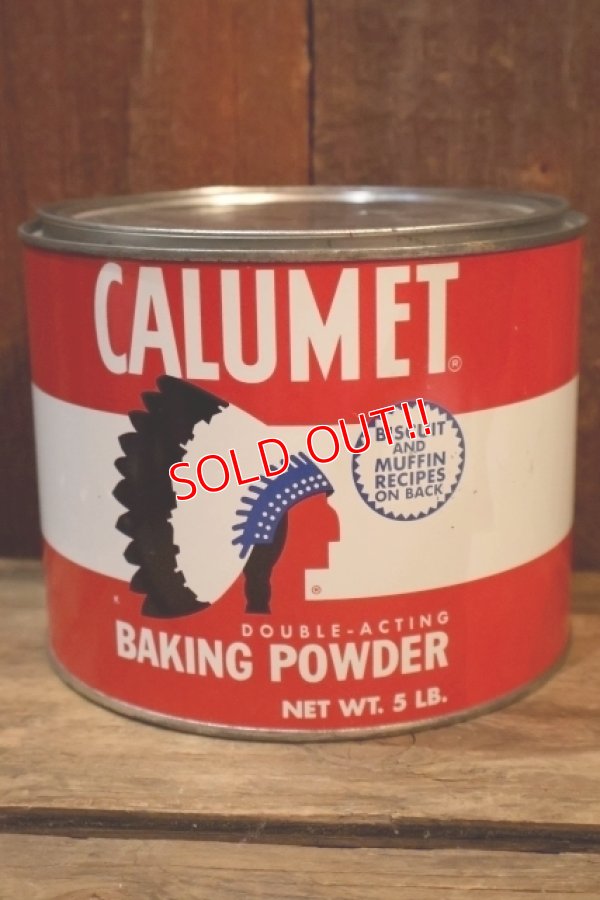 画像1: dp-250807-03 CALUMET BAKING POWDER 1980's 5LB. CAN